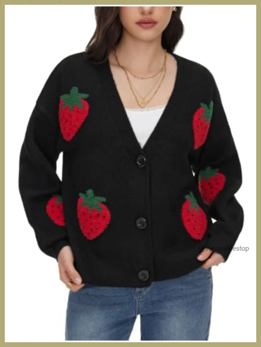 Chunky Knit Cardigan Women Button Down Long Sleeve Open Front Layer